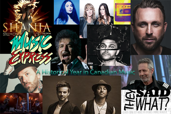 A Historical Year in Canadian Music