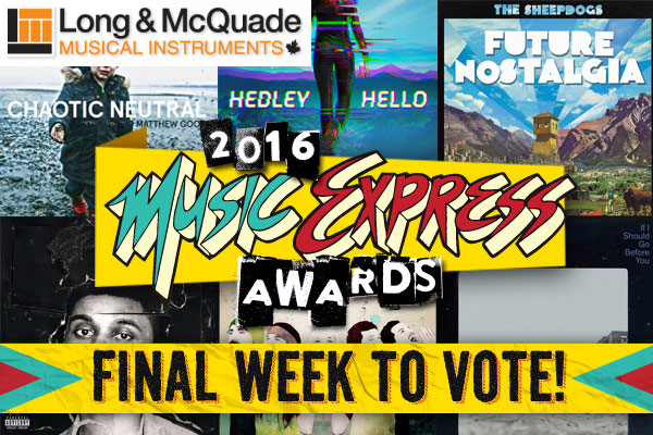 2016 Music Express Awards – Voting Closed