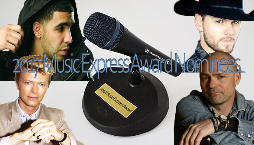 2017 Music Express Awards Nominees Announced