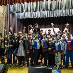 Hedley and MusiCounts Celebrate Band Aid Program At Vancouver School