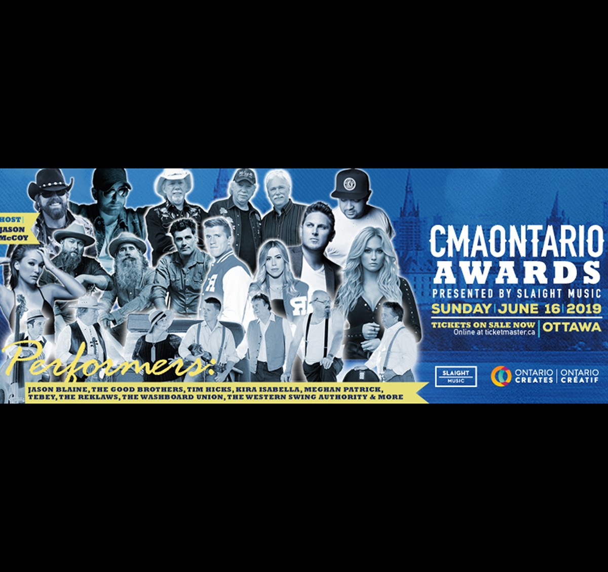 Tim Hicks, Tebey, Kira Isabella, and The Western Swing Authority to perform at the CMAOntario Awards