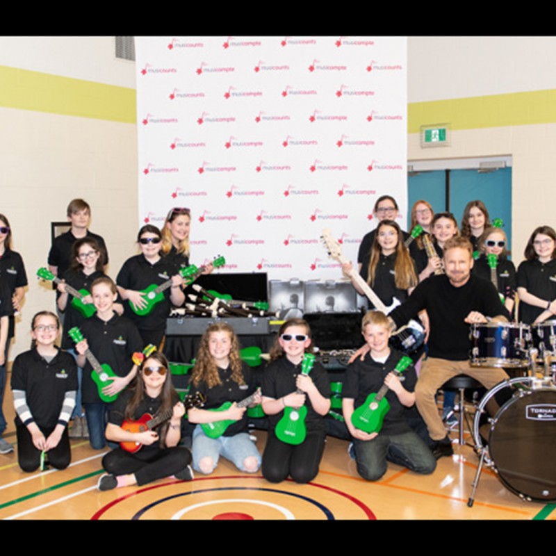 Canadian Music Icon Corey Hart Joins MusiCounts to Surprise Torbay Students