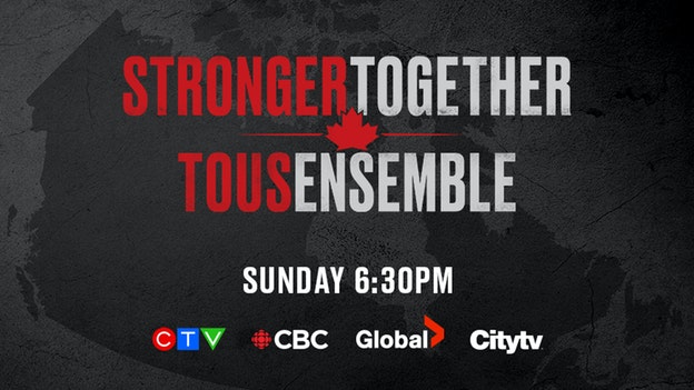 Dozens of Additional Canadian Artists, Athletes, and Icons Announced for Historic STRONGER TOGETHER, TOUS ENSEMBLE Broadcast this Sunday