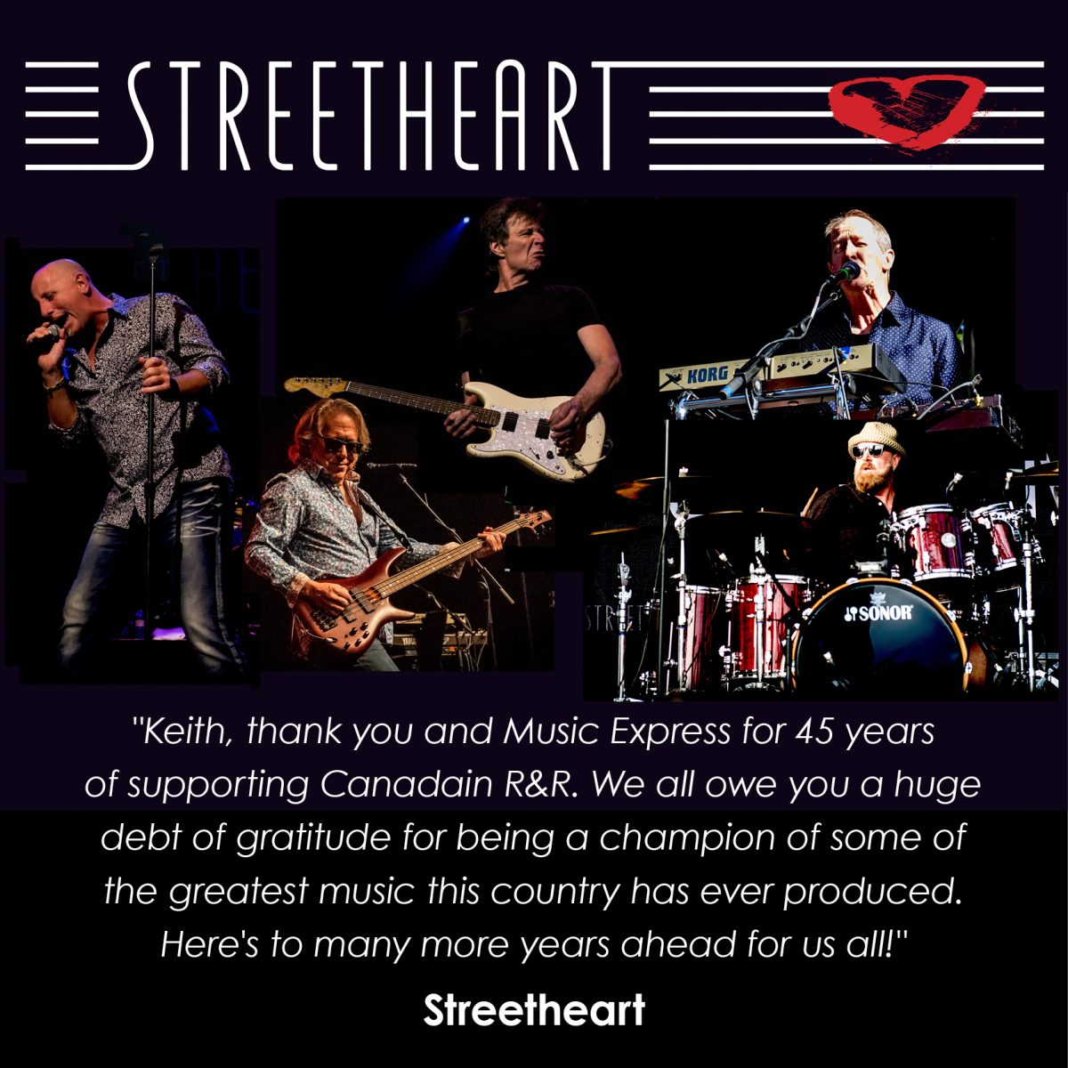 Music Express 4th Tribute from Streetheart