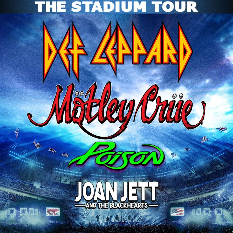 Classic Rockers Join Forces for Mega Stadium Tour: Motley Crue, Def Leppard, Poison, Joan Jett On Same Bill