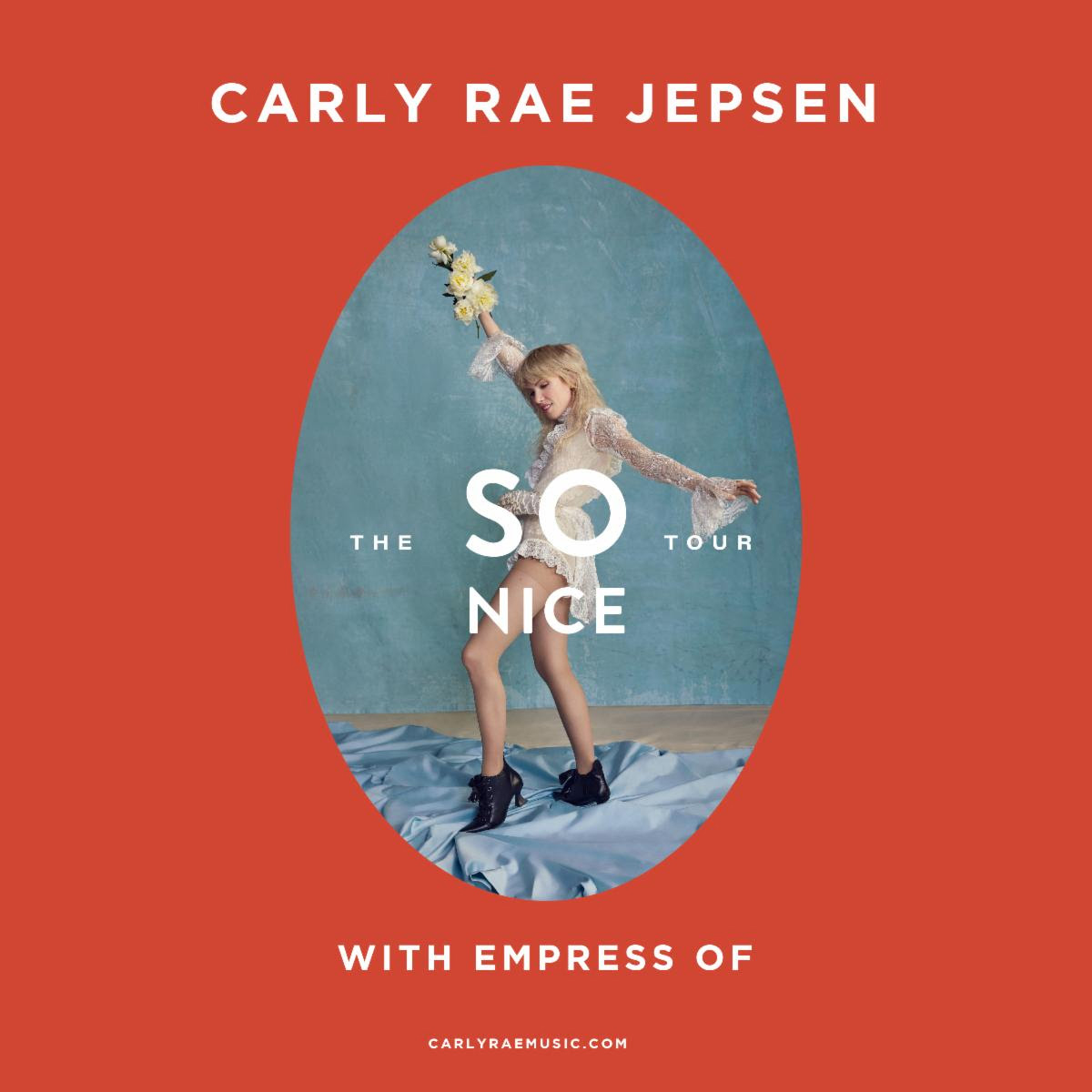 Carly Rae Jepsen Announces ~ The So Nice ~ North American Headline Tour 