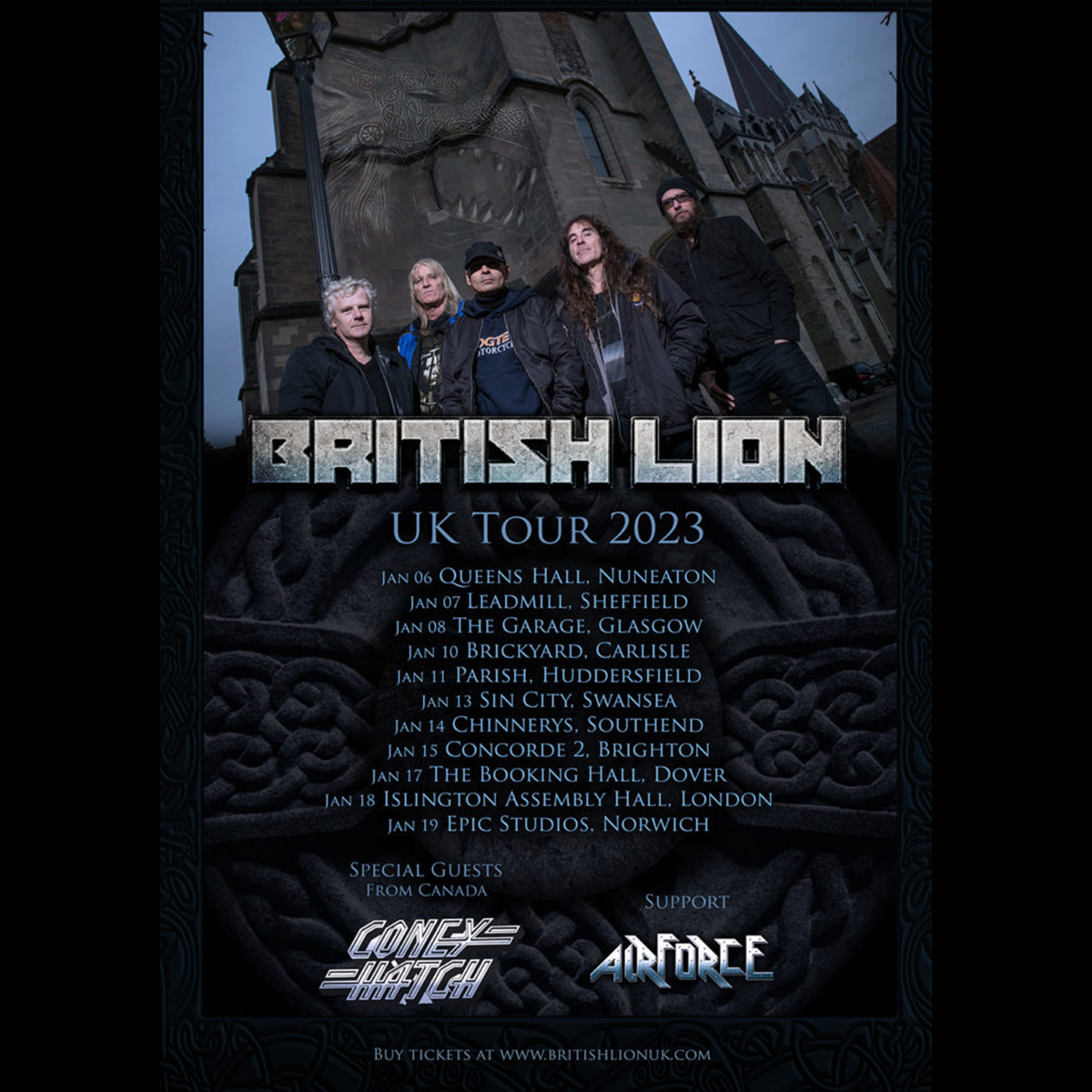 Coney Hatch Special Guests with British Lion Winter Tour 2023