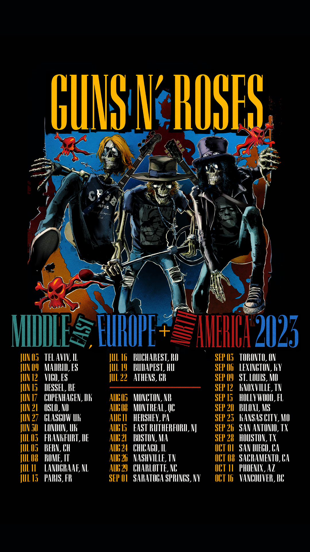 Guns N' Roses Tour Dates 2023