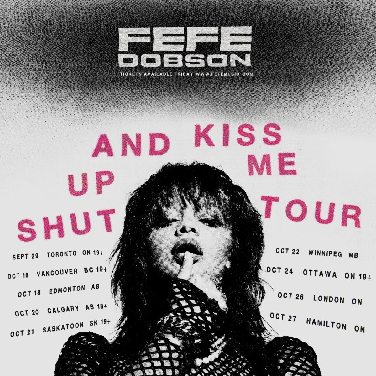 Fefe Dobson Announces the Shut Up And Kiss Me Fall Tour